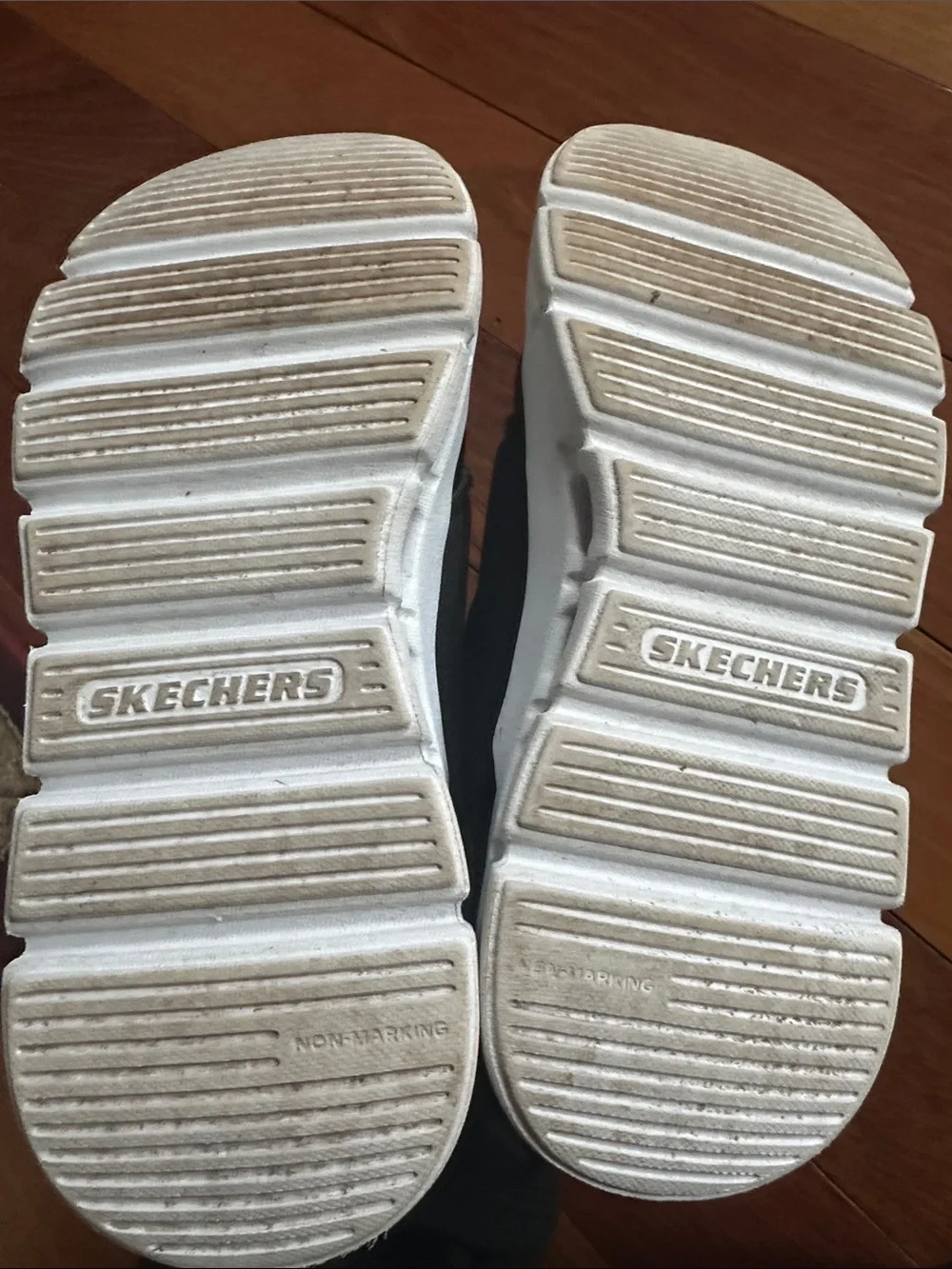 Skechers Kids Black Sneakers with Light Blue Accents
